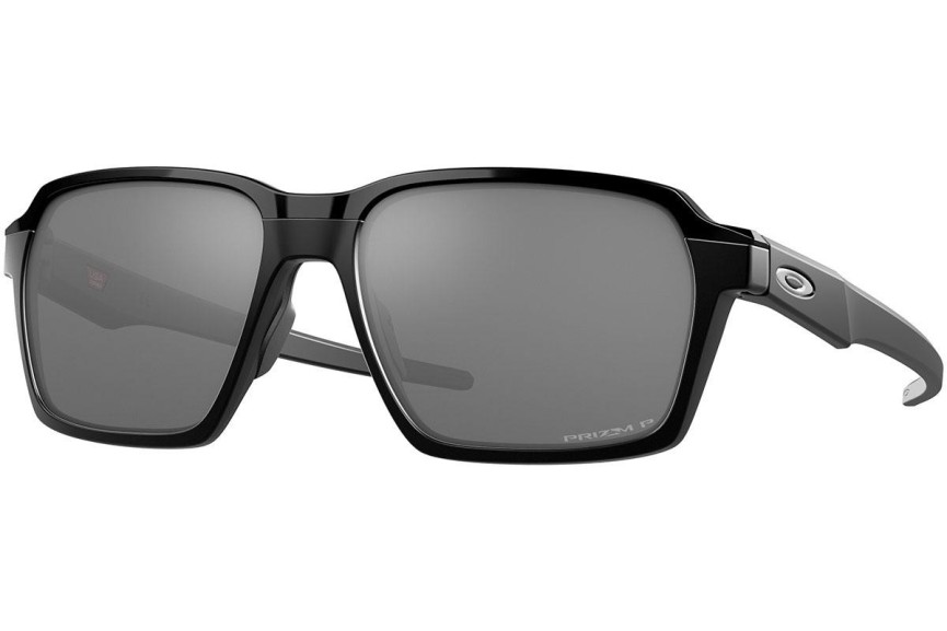 Okulary przeciwsłoneczne Oakley Parlay OO4143-04 Polarized Prostokątne Czarne