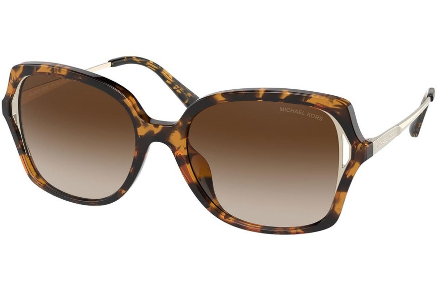 Okulary przeciwsłoneczne Michael Kors Interlaken MK2153U 300613 Kwadratowe Havana