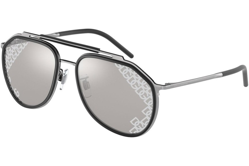 Okulary przeciwsłoneczne Dolce & Gabbana DG2277 04/6G Pilotki (Aviator) Szare