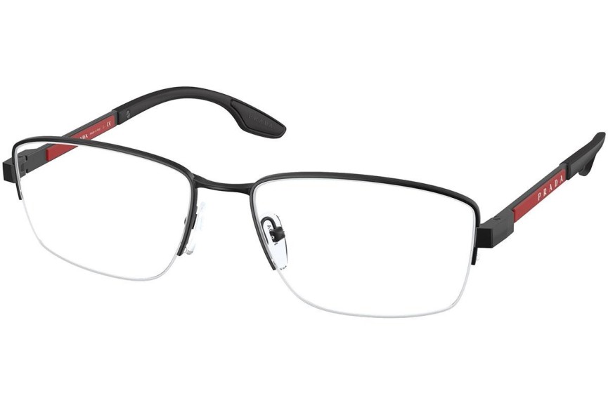 Okulary korekcyjne Prada Linea Rossa PS51OV DG01O1 Prostokątne Czarne