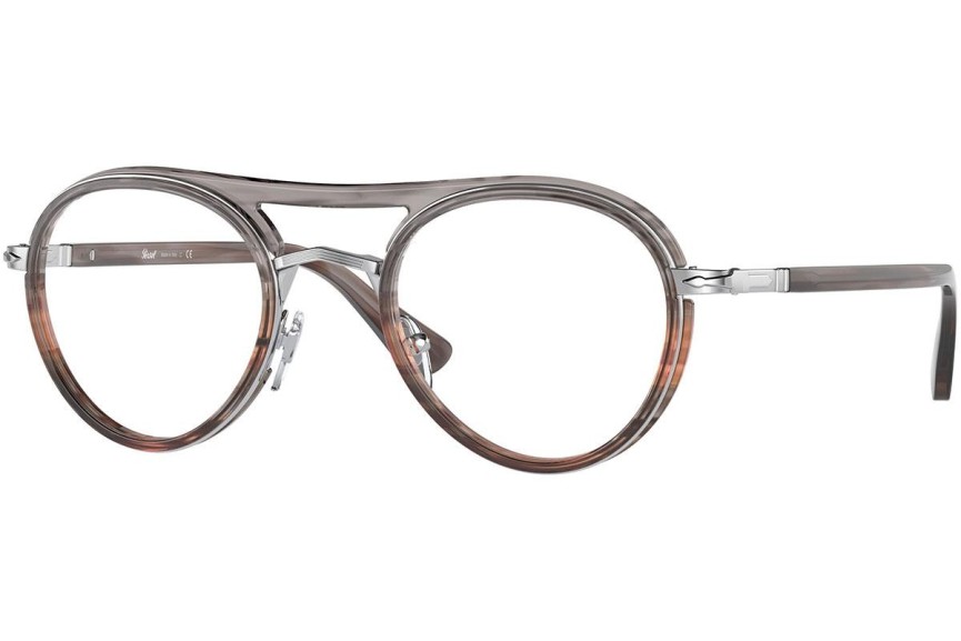 Okulary korekcyjne Persol PO2485V 1147 Okrągłe Brązowe