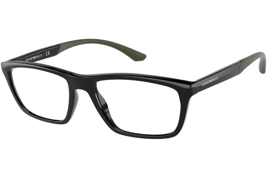 Okulary korekcyjne Emporio Armani EA3187 5017 Prostokątne Czarne