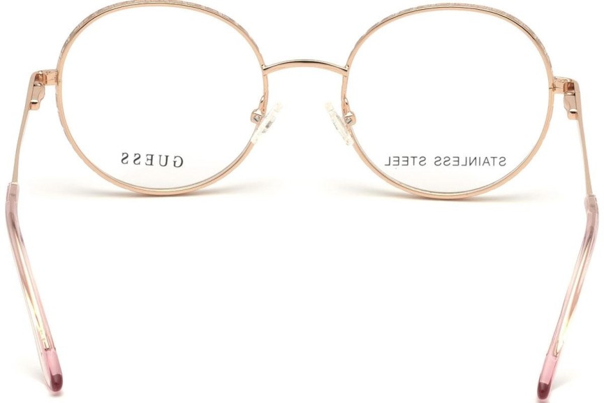 Okulary korekcyjne Guess GU2736 028 Okrągłe Złote