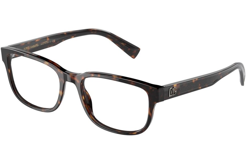 Okulary korekcyjne Dolce & Gabbana DG3341 502 Prostokątne Havana