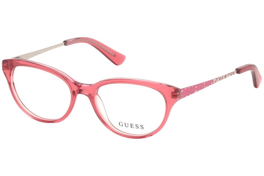 Okulary korekcyjne Guess GU9185 072 Kocie oczy Różowe