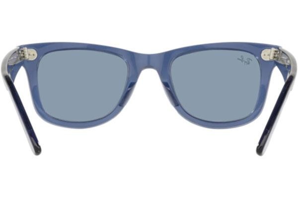 Okulary przeciwsłoneczne Ray-Ban Wayfarer RB2140 658756 Kwadratowe Niebieskie