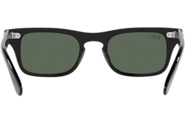 Okulary przeciwsłoneczne Ray-Ban Junior Burbank Jr RJ9083S 100/71 Prostokątne Czarne