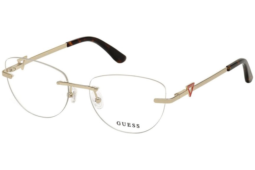 Okulary korekcyjne Guess GU2738 032 Kocie oczy Złote