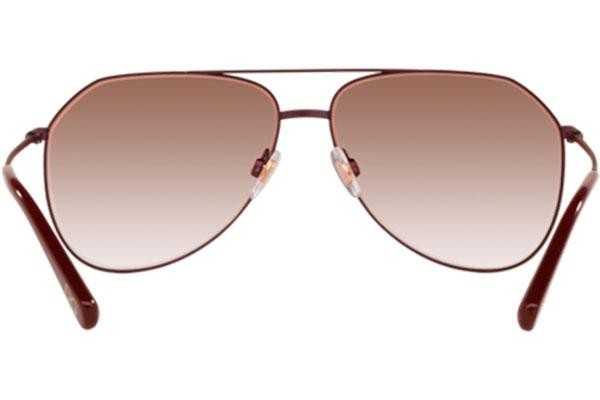 Okulary przeciwsłoneczne Dolce & Gabbana DG2244 13558D Pilotki (Aviator) Czerwone