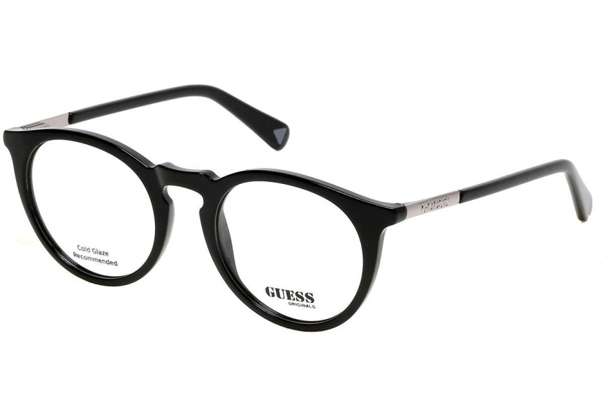 Okulary korekcyjne Guess GU8236 001 Okrągłe Czarne