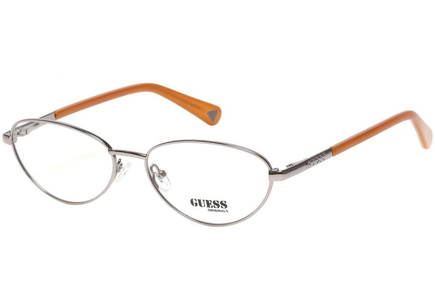 Okulary korekcyjne Guess GU8238 008 Owalne Srebrne