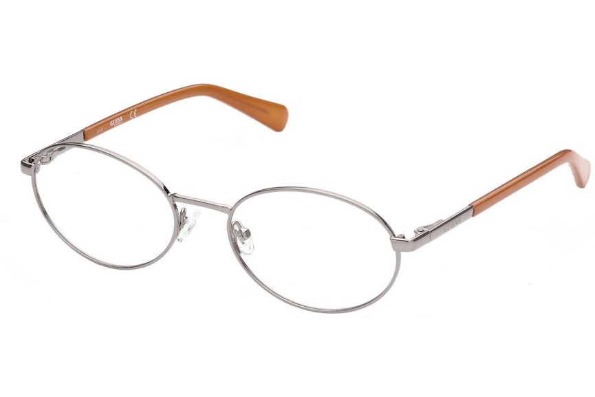 Okulary korekcyjne Guess GU8239 008 Owalne Srebrne