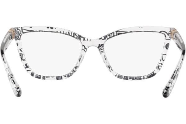 Okulary korekcyjne Dolce & Gabbana DG5076 3314 Kocie oczy Przezroczyste