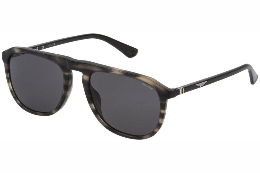 Okulary przeciwsłoneczne Police Origins 48 SPLE06 6K3P Polarized Kwadratowe Szare