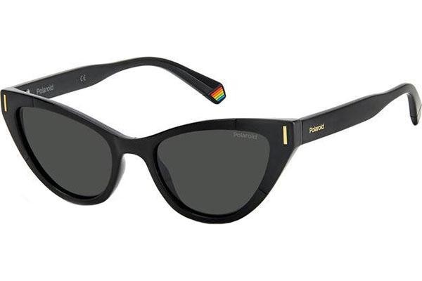 Okulary przeciwsłoneczne Polaroid PLD6174/S 807/M9 Polarized Kocie oczy Czarne