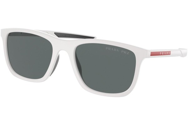 Okulary przeciwsłoneczne Prada Linea Rossa PS10WS TWK02G Polarized Kwadratowe Białe