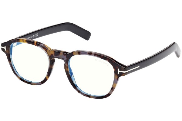 Okulary korekcyjne Tom Ford FT5821-B 056 Okrągłe Havana