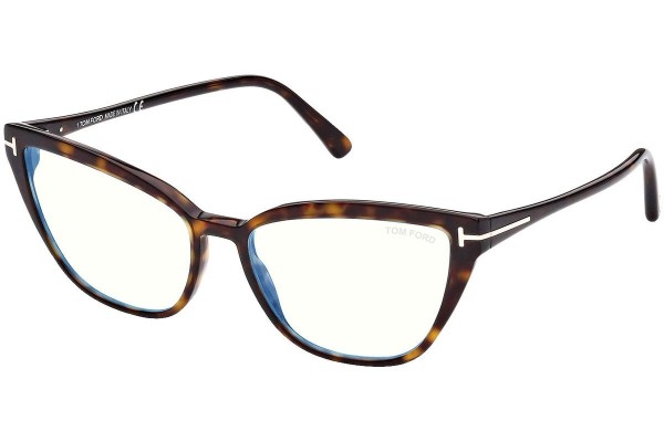 Okulary korekcyjne Tom Ford FT5825-B 052 Kocie oczy Havana