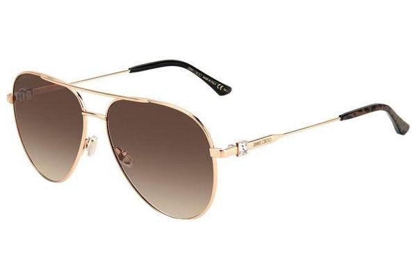 Okulary przeciwsłoneczne Jimmy Choo OLLY/S DDB/HA Pilotki (Aviator) Złote