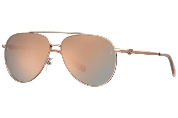 Okulary przeciwsłoneczne Chiara Ferragni CF1001/S K67/0J Pilotki (Aviator) Złote