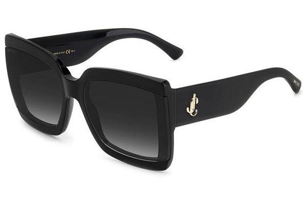 Okulary przeciwsłoneczne Jimmy Choo RENEE/S 807/9O Kwadratowe Czarne