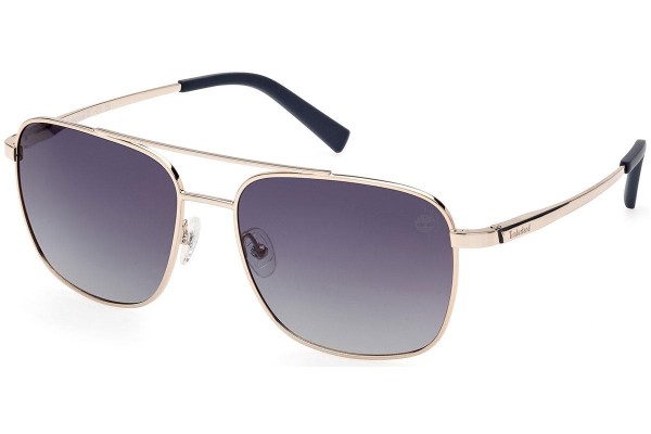 Okulary przeciwsłoneczne Timberland TB9303 32D Polarized Pilotki (Aviator) Złote