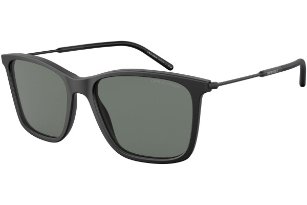 Okulary przeciwsłoneczne Giorgio Armani AR8176 504211 Kwadratowe Czarne