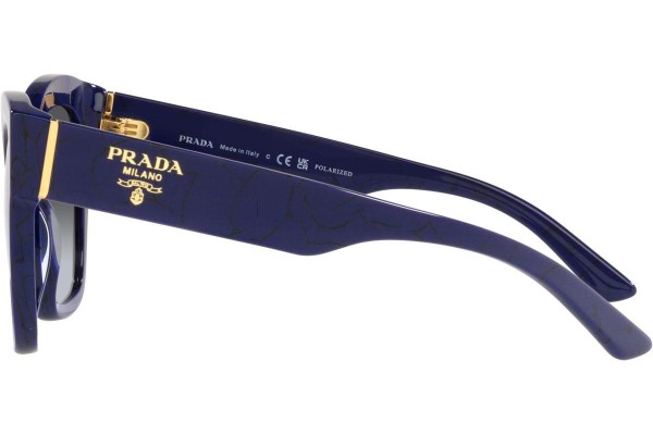 Okulary przeciwsłoneczne Prada PR17ZS 18D5W1 Polarized Kwadratowe Niebieskie