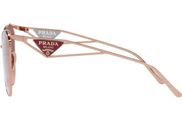 Okulary przeciwsłoneczne Prada PR50ZS SVF0A5 Kocie oczy Złote