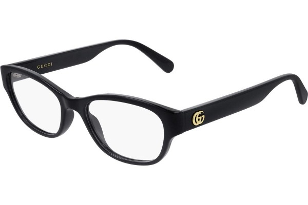 Okulary korekcyjne Gucci GG0717O 005 Prostokątne Czarne