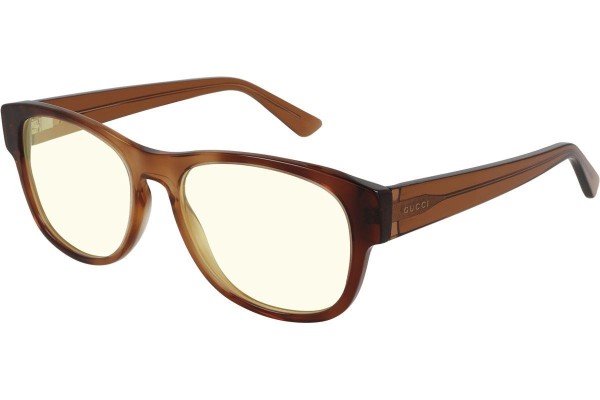 Okulary przeciwsłoneczne Gucci GG0996S 002 Kwadratowe Havana