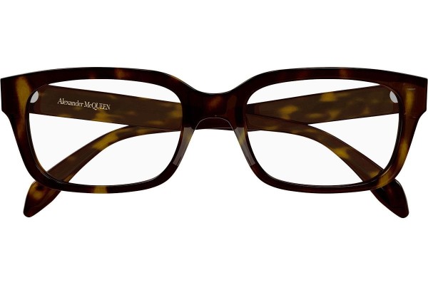 Okulary korekcyjne Alexander McQueen AM0345O 002 Prostokątne Havana