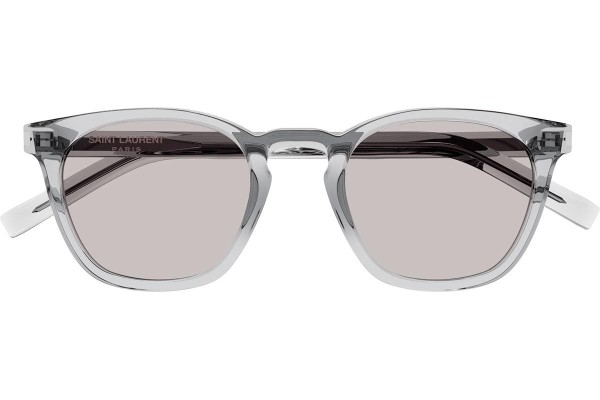 Okulary przeciwsłoneczne Saint Laurent SL28 043 Kwadratowe Szare