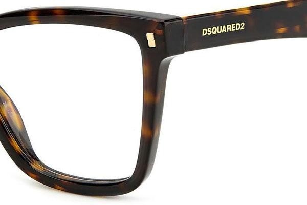 Okulary korekcyjne Dsquared2 D20059 086 Kocie oczy Havana