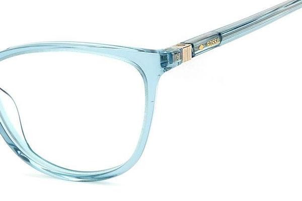 Okulary korekcyjne Fossil FOS7071 0OX Kocie oczy Niebieskie