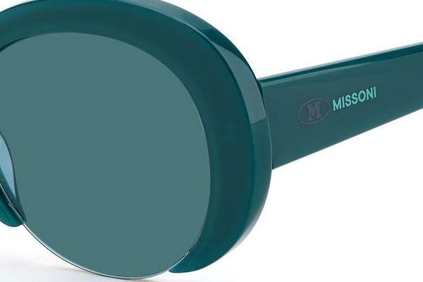 Okulary przeciwsłoneczne M Missoni MMI0071/S ZI9/KU Okrągłe Zielone