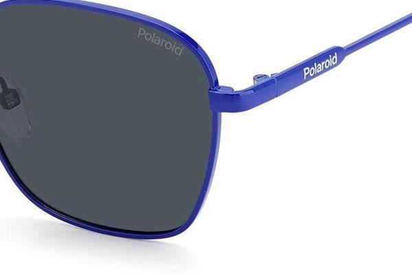 Okulary przeciwsłoneczne Polaroid PLD6170/S GEG/C3 Polarized Kwadratowe Niebieskie