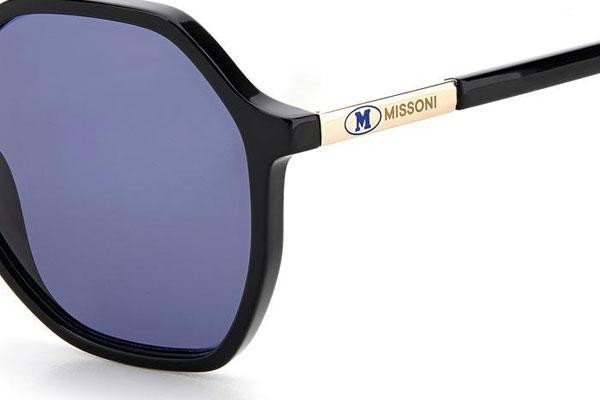 Okulary przeciwsłoneczne M Missoni MMI0048/S 807/KU Kwadratowe Czarne