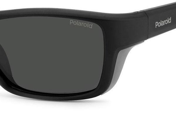 Okulary przeciwsłoneczne Polaroid PLD7046/S 08A/M9 Polarized Prostokątne Czarne