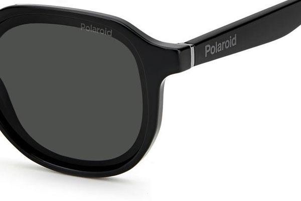 Okulary przeciwsłoneczne Polaroid PLD6162/S 807/M9 Polarized Okrągłe Czarne