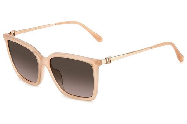 Okulary przeciwsłoneczne Jimmy Choo TOTTA/G/S FWM/HA Kwadratowe Beżowe