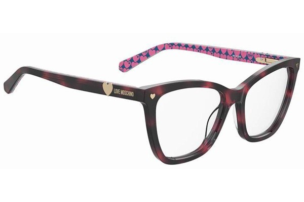 Okulary korekcyjne Love Moschino MOL593 HT8 Kocie oczy Havana