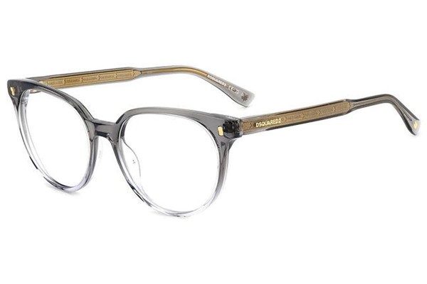 Okulary korekcyjne Dsquared2 D20082 CBL Kocie oczy Szare