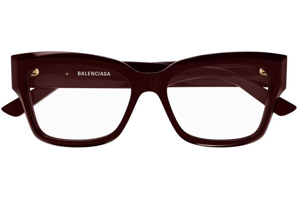 Okulary korekcyjne Balenciaga BB0274O 003 Kwadratowe Brązowe