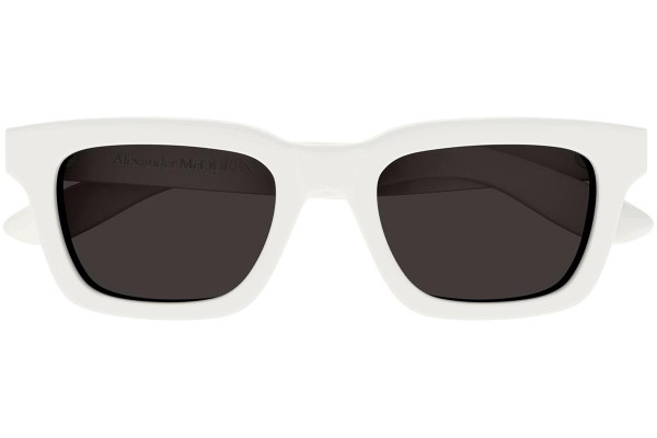 Okulary przeciwsłoneczne Alexander McQueen AM0392S 005 Prostokątne Białe