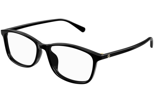 Okulary korekcyjne Gucci GG1354OA 001 Prostokątne Czarne