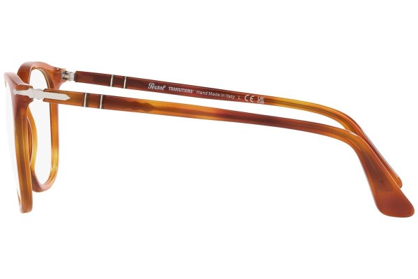 Okulary przeciwsłoneczne Persol PO3316S 96/GJ Kwadratowe Havana