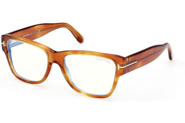 Okulary korekcyjne Tom Ford FT5878-B 053 Kwadratowe Havana