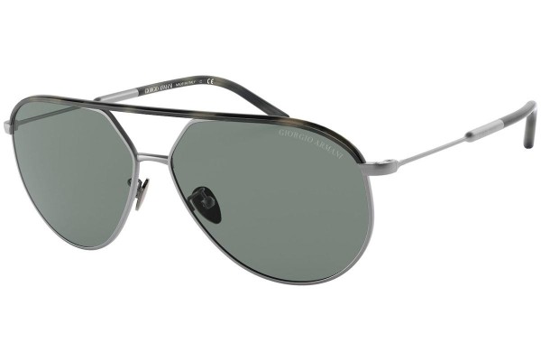 Okulary przeciwsłoneczne Giorgio Armani AR6120J 300311 Pilotki (Aviator) Szare