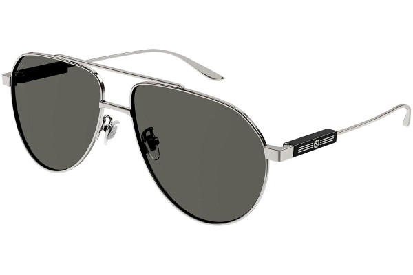 Okulary przeciwsłoneczne Gucci GG1311S 001 Pilotki (Aviator) Srebrne